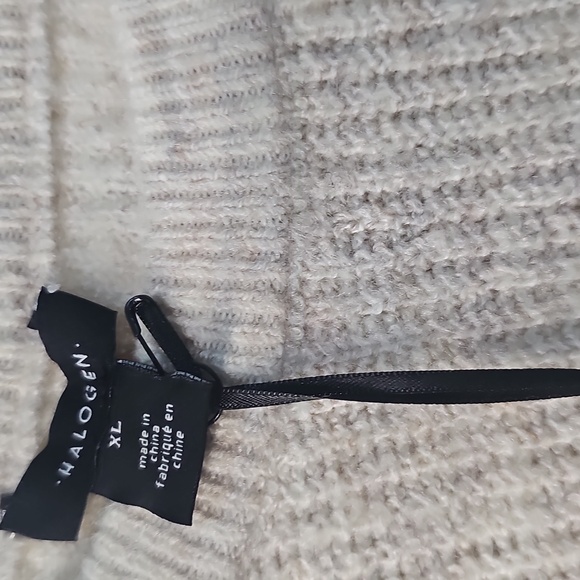 NWT Halogen Colorblock Stripe Long Sleeve Sweater XL Rich Black - Picture 12 of 14